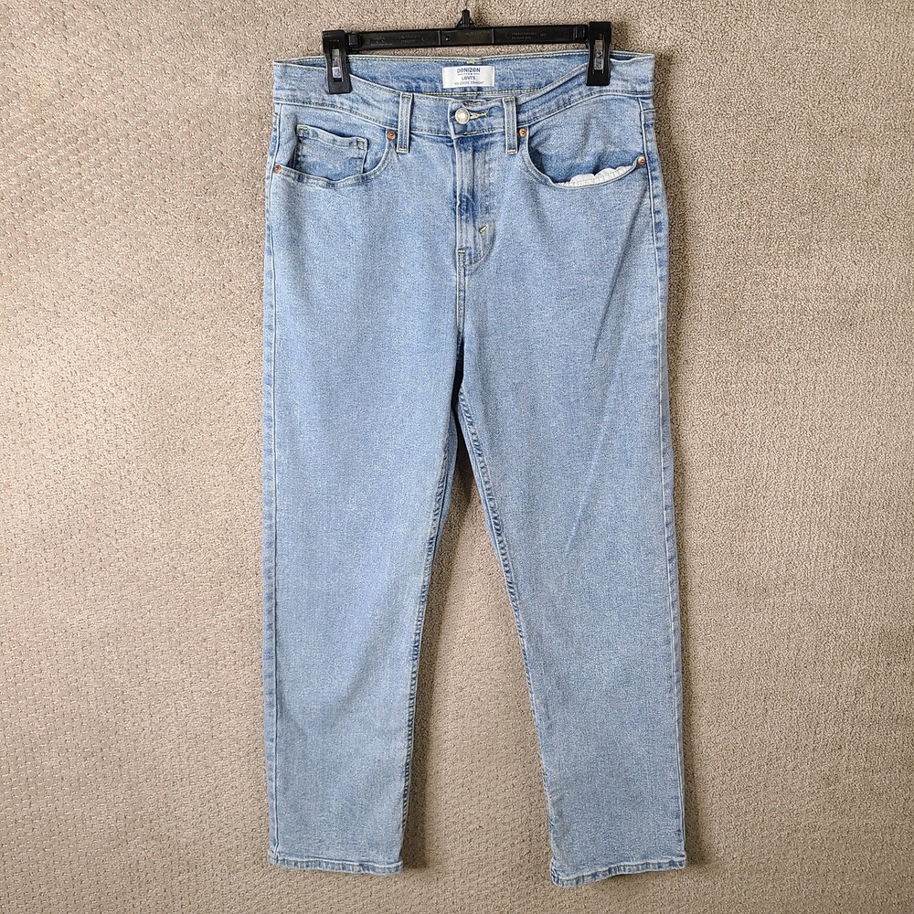 Levis Jeans Women 10 Blue 90s Loose Straight High Rise Denizen Medium Wash Denim